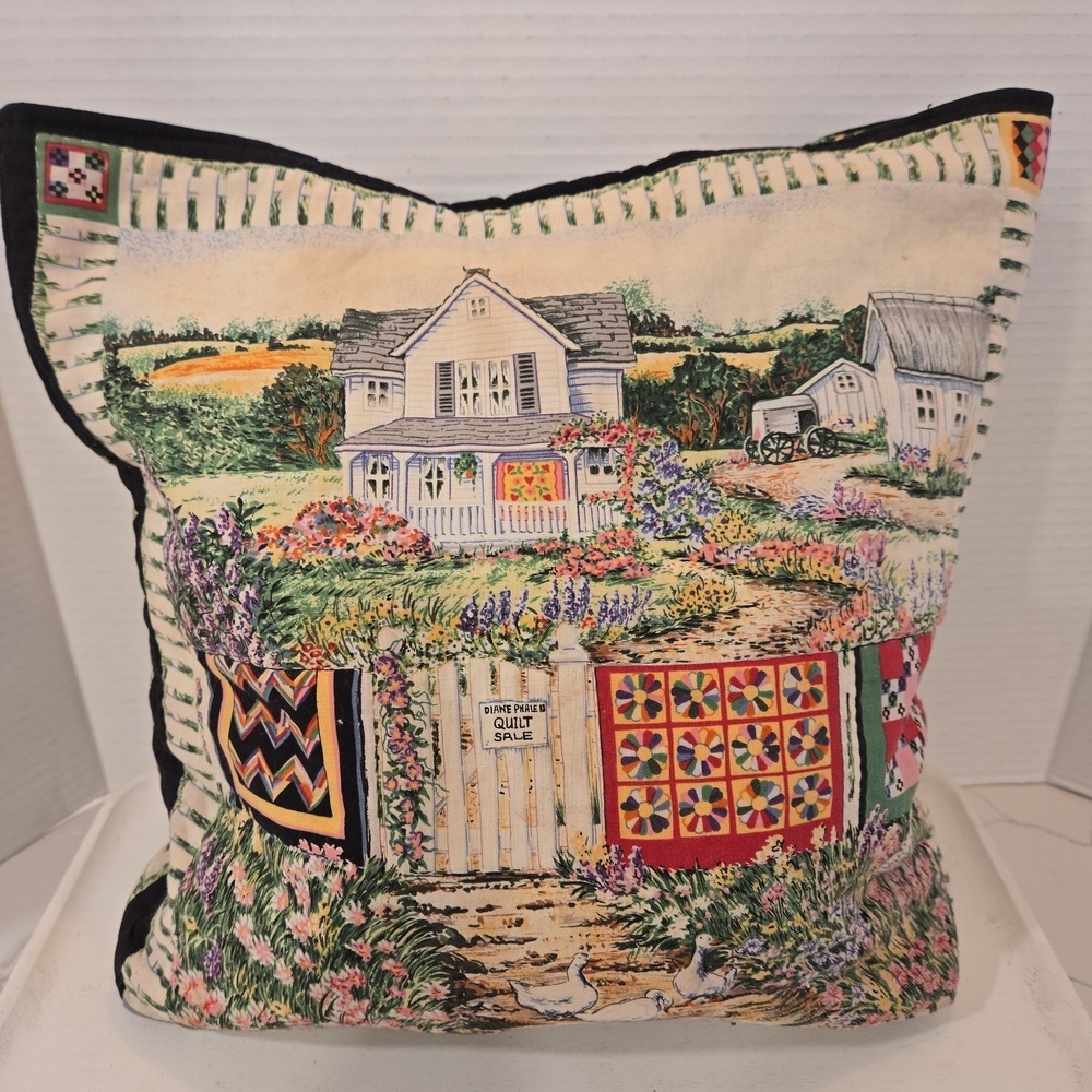 VTG GrandmaCore Handmade 1995 Erlanger Blumgart Diane Phalen Quilt Shoulder Bag - Picture 3 of 7